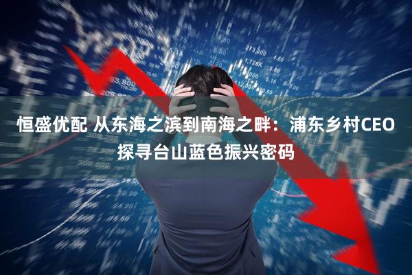 恒盛优配 从东海之滨到南海之畔：浦东乡村CEO探寻台山蓝色振兴密码