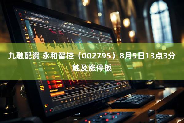 九融配资 永和智控（002795）8月5日13点3分触及涨停板